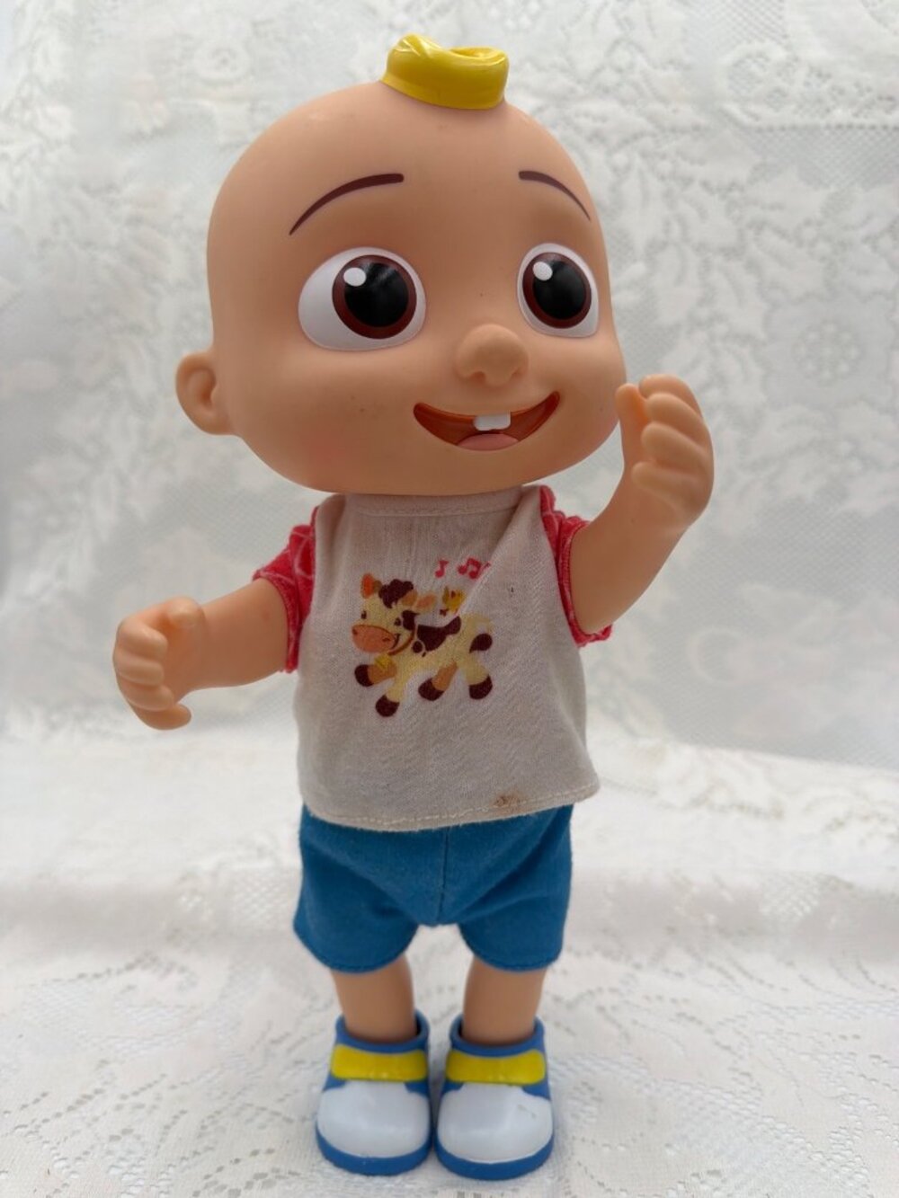 Cocomelon Deluxe Interactive JJ Doll - Includes JJ, Shirt, Shorts, Pair of Shoes